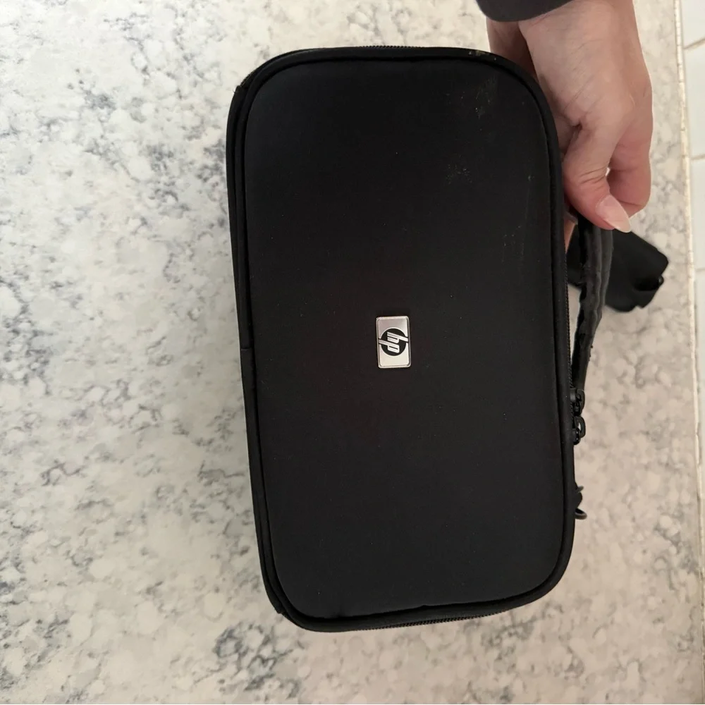 HP Photosmart A510 Photo Printer - Light Gray and White with case